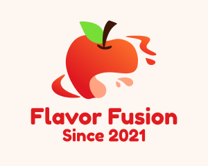 Apple Fruit Splash logo design