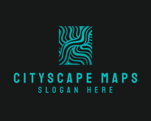 Wave Mapping Technology  logo design