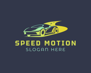 Fast Drag Race Car logo design