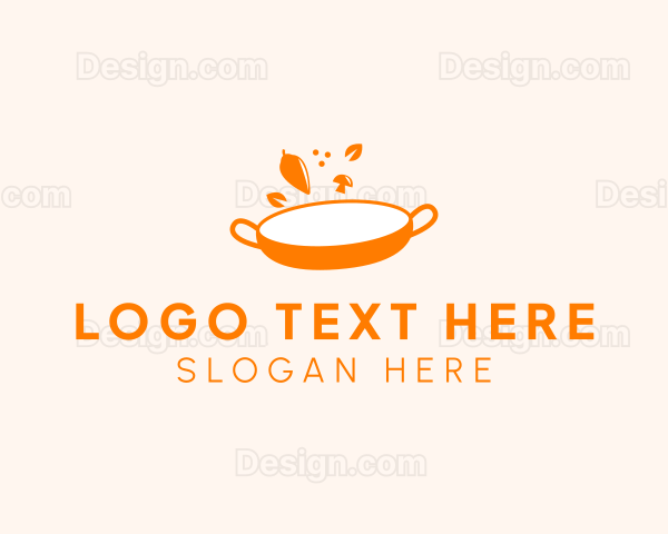 Vegetarian Cuisine Pan Logo