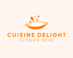 Vegetarian Cuisine Pan logo design