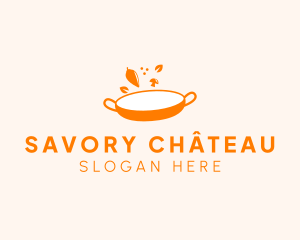 Vegetarian Cuisine Pan logo design