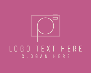 Photograph - Photography Camera Minimalist Letter P logo design