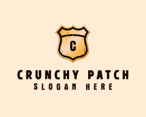 Grunge Shield Signage logo design