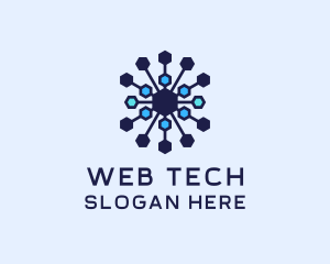 Digital Web Circuit logo design