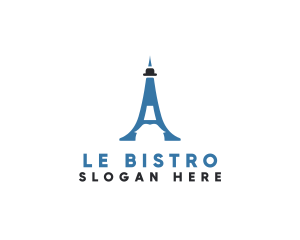 Eiffel Tower Tourism logo design