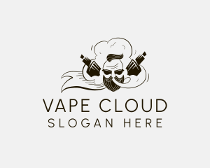 Hipster Vape Smoke logo design