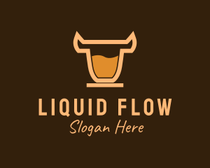  Bull Coffee Drink logo design