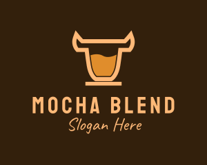  Bull Coffee Drink logo design