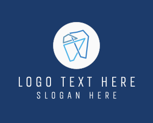 Modern Geometric Tooth logo