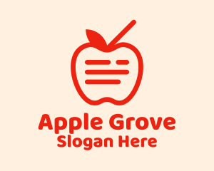 Red Apple Juice  logo design