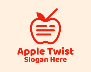 Red Apple Juice  logo design