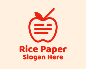 Red Apple Juice  logo design