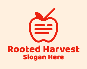 Red Apple Juice  logo design