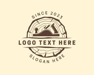 Slab - Wood Planer Log logo design