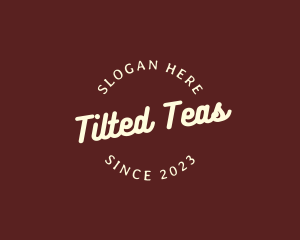 Hipster Tilted Business logo