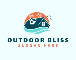 Beach House Summer logo design