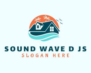 Beach House Summer logo design