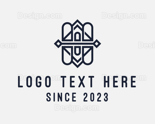 Abstract Pattern Line Art Logo