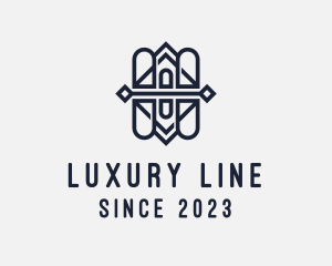 Abstract Pattern Line Art logo design