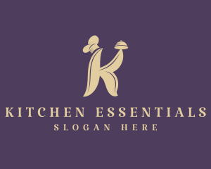 Gourmet Chef Letter K logo design