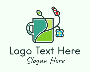 Floral Plant Mug  logo