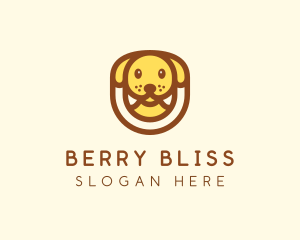 Cute Puppy Dog logo design