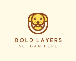 Cute Puppy Dog logo design