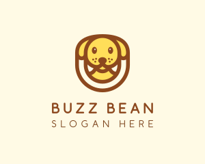 Cute Puppy Dog logo design