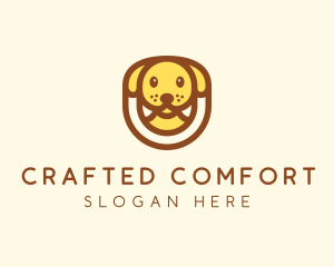 Cute Puppy Dog logo design