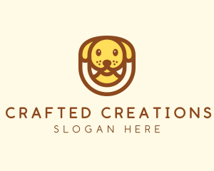 Cute Puppy Dog logo design