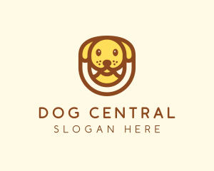 Cute Puppy Dog logo design