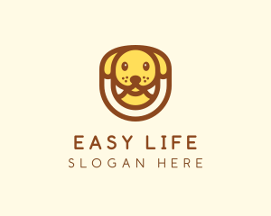 Cute Puppy Dog logo design