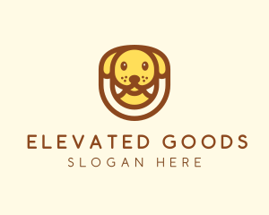 Cute Puppy Dog logo design