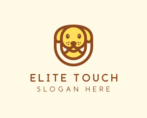 Cute Puppy Dog logo design