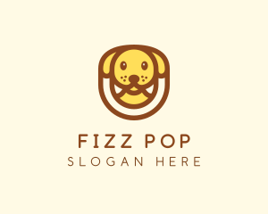 Cute Puppy Dog logo design