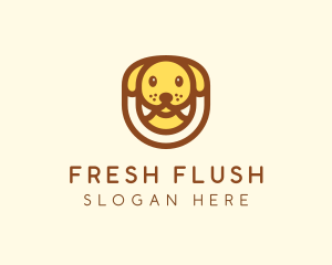 Cute Puppy Dog logo design