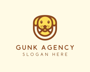 Cute Puppy Dog logo design