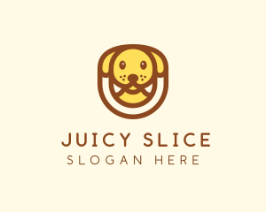 Cute Puppy Dog logo design