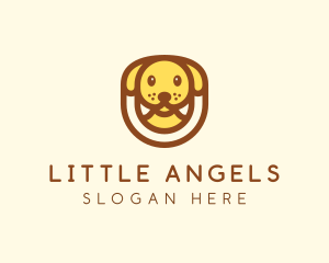 Cute Puppy Dog logo design