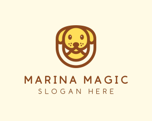 Cute Puppy Dog logo design