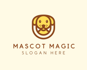 Cute Puppy Dog logo design