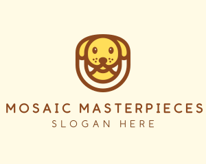 Cute Puppy Dog logo design