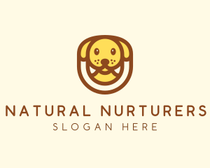 Cute Puppy Dog logo design