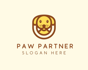 Cute Puppy Dog logo design