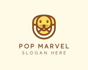 Cute Puppy Dog logo design