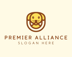 Cute Puppy Dog logo design