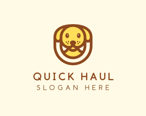 Cute Puppy Dog logo design