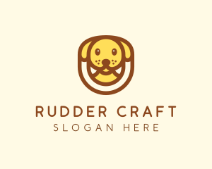 Cute Puppy Dog logo design