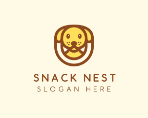 Cute Puppy Dog logo design